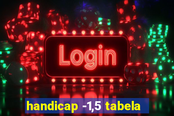 handicap -1,5 tabela