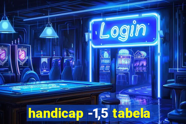 handicap -1,5 tabela