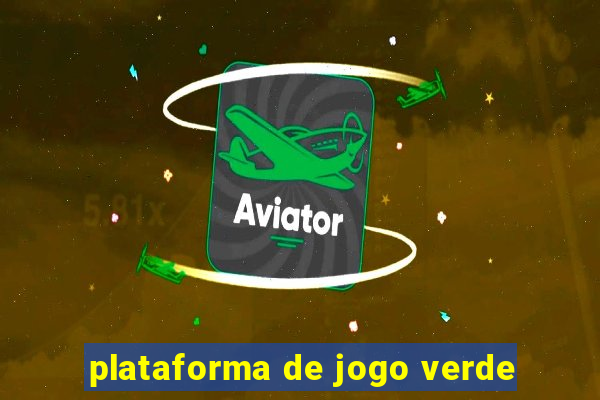 plataforma de jogo verde