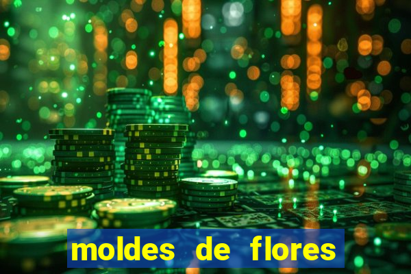 moldes de flores gigantes para imprimir