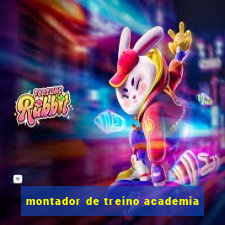 montador de treino academia