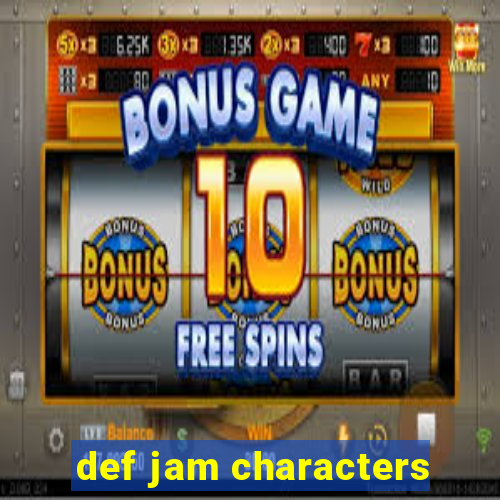 def jam characters