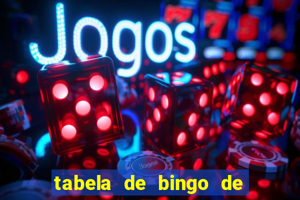 tabela de bingo de 1 a 100