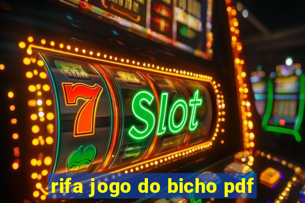 rifa jogo do bicho pdf