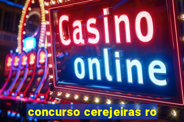 concurso cerejeiras ro