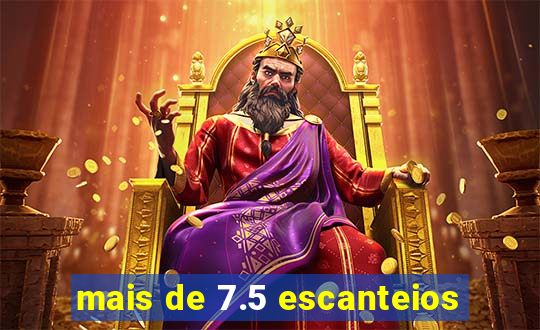 mais de 7.5 escanteios