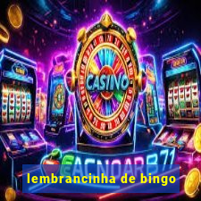 lembrancinha de bingo