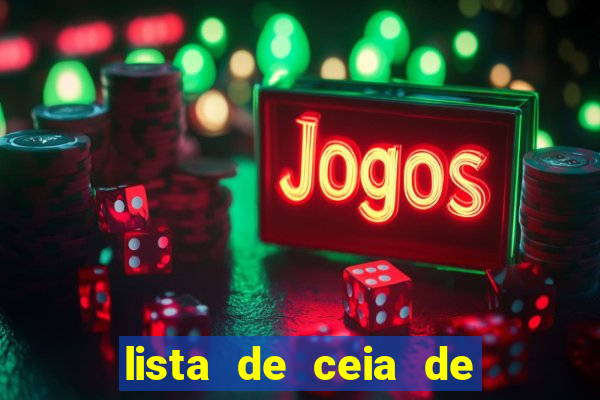 lista de ceia de natal completa