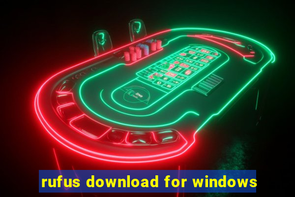 rufus download for windows