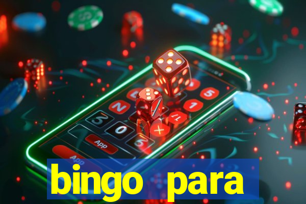 bingo para despedida de solteira para imprimir