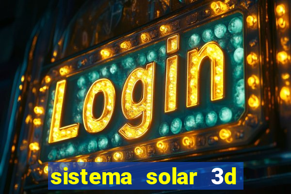 sistema solar 3d em movimento