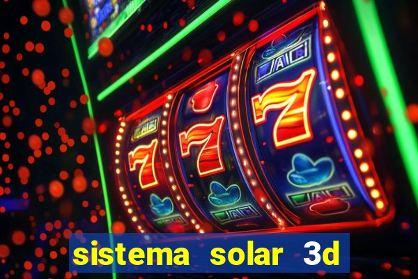 sistema solar 3d em movimento