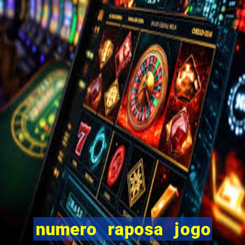 numero raposa jogo do bicho