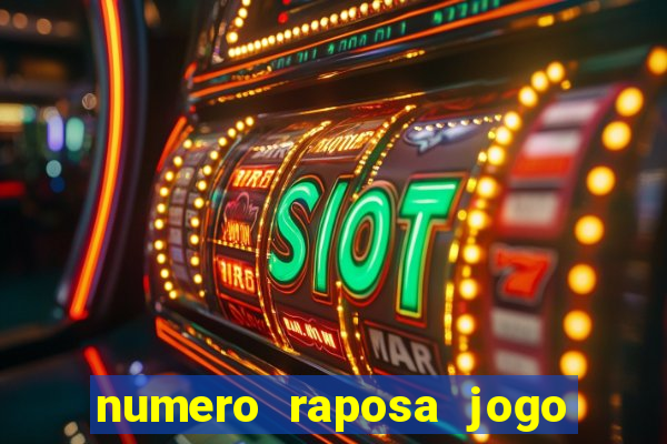 numero raposa jogo do bicho