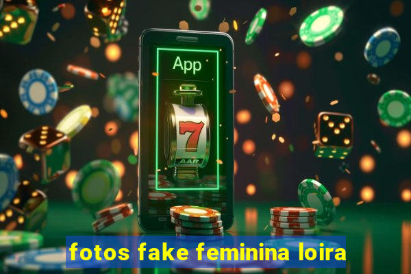 fotos fake feminina loira