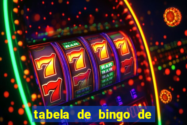 tabela de bingo de 1 a 100