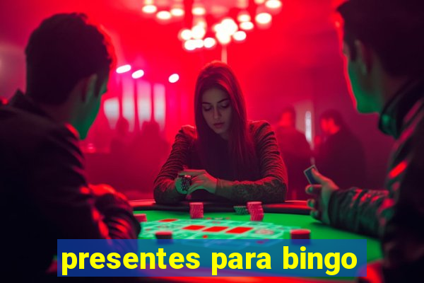 presentes para bingo