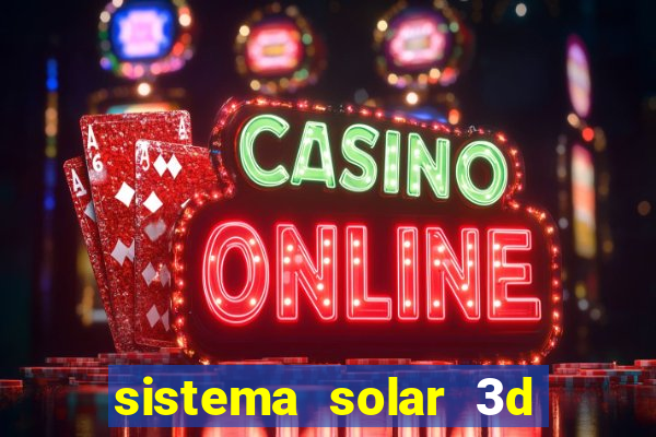 sistema solar 3d em movimento